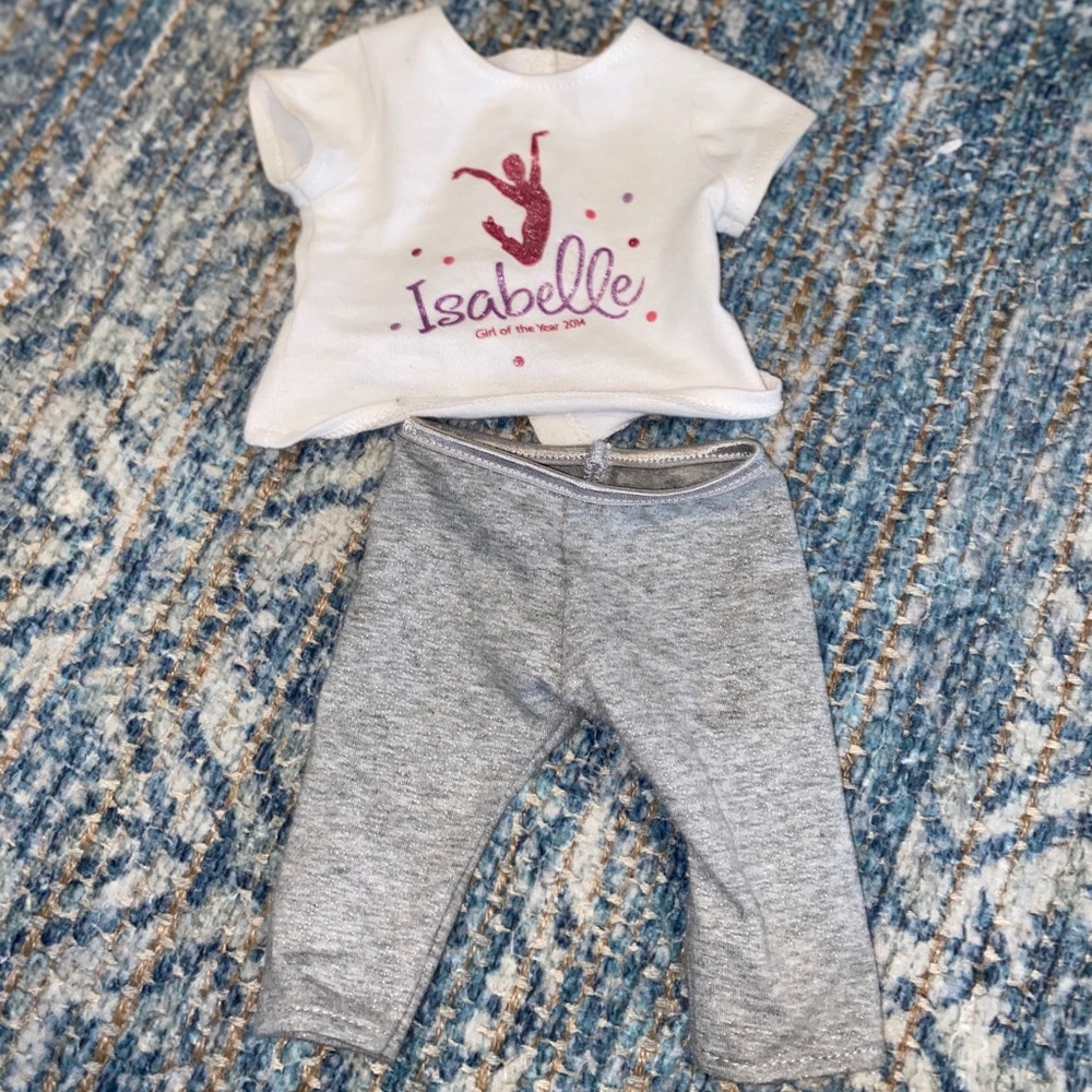American girl doll top and bottom